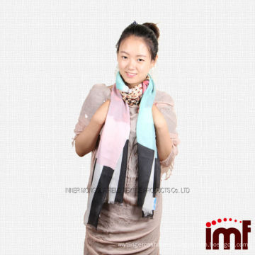 Chic Design Beautiful Lightweight Water Soluble Cashmere Scarf for Girl